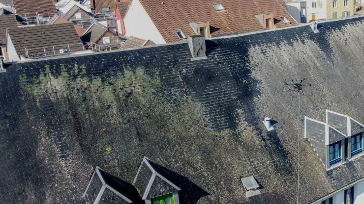 Nettoyage par drone en Normandie